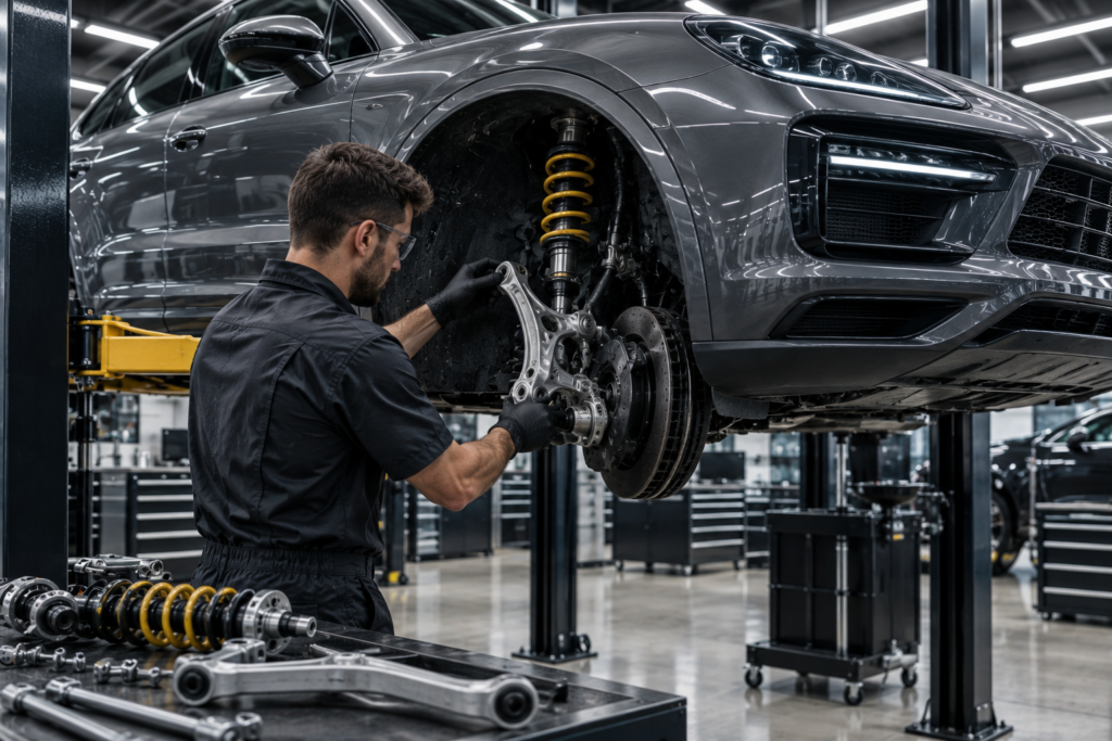 suspention repair of a car